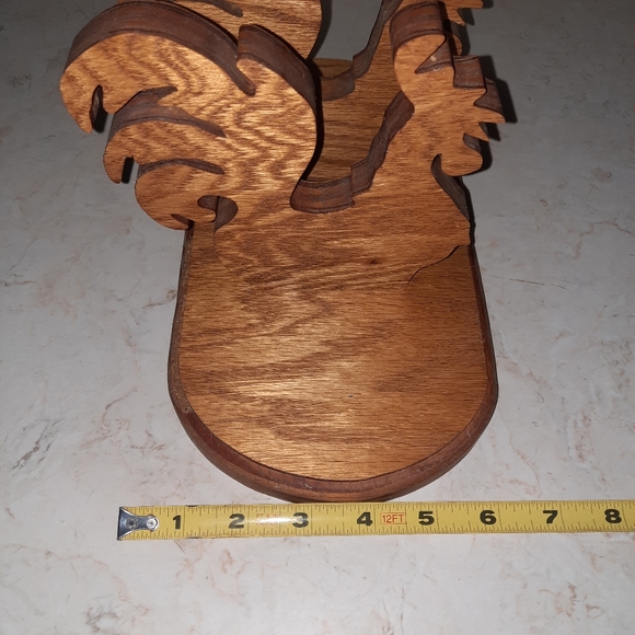 Wood Rooster Napkin Holder - Picture 8 of 9